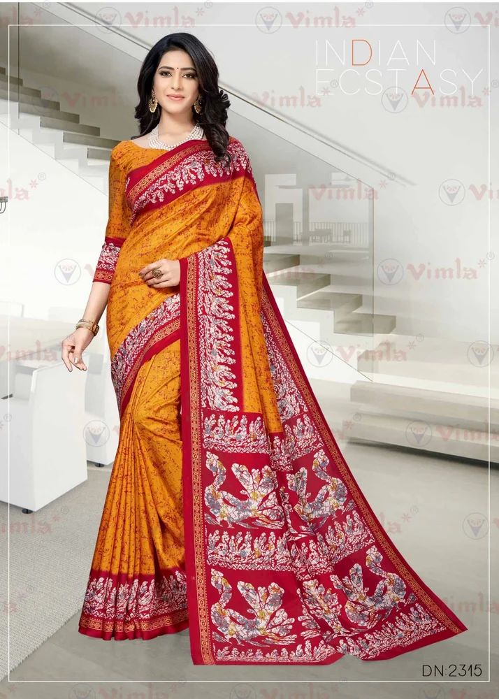 Malgudi Silk Uniform Saree - (2315_24)