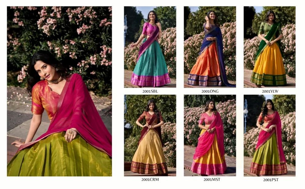 Festive Wear Ladies Kanchipuram Silk Lehenga Choli