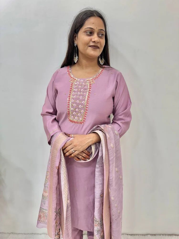 New Designer Kurti-Pant-Dupatta Set