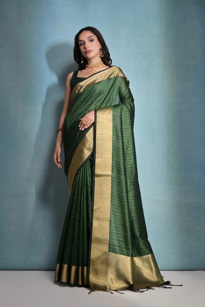 Ladies Woven Uniform Silk Saree
