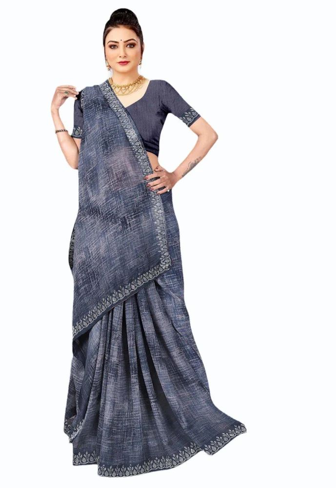 Floral Printed Georgette Saree