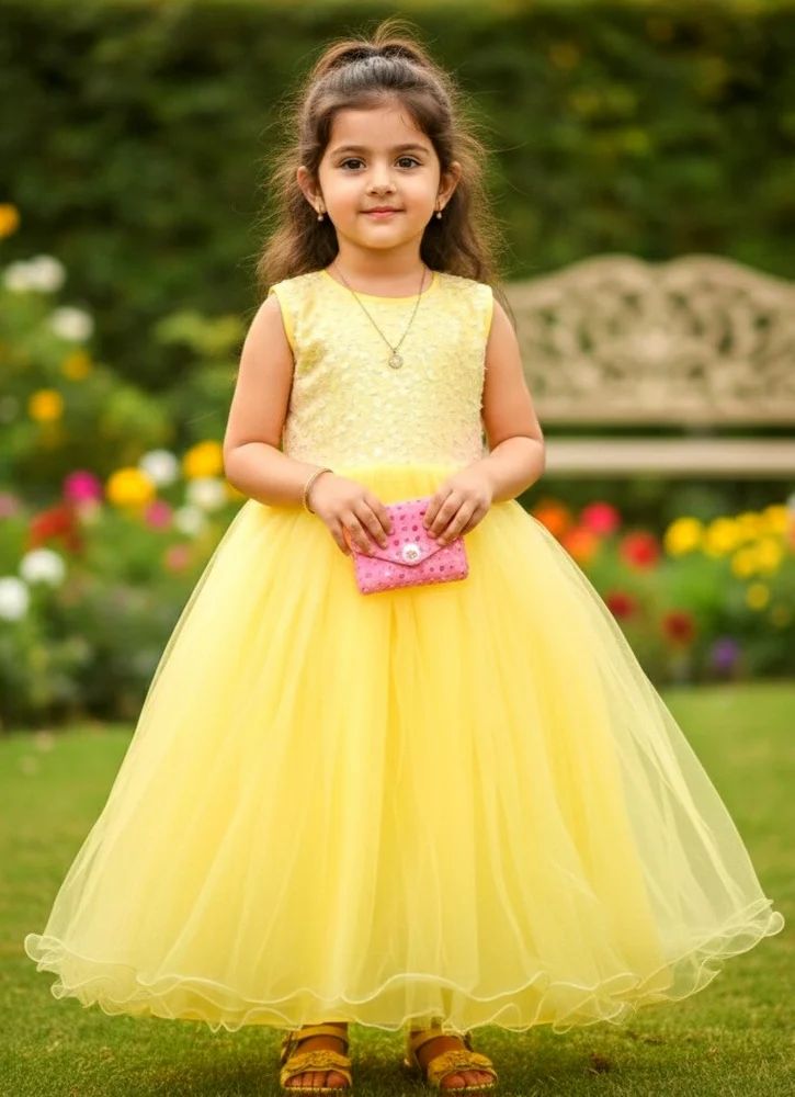Kids Girls Party Wear Gown