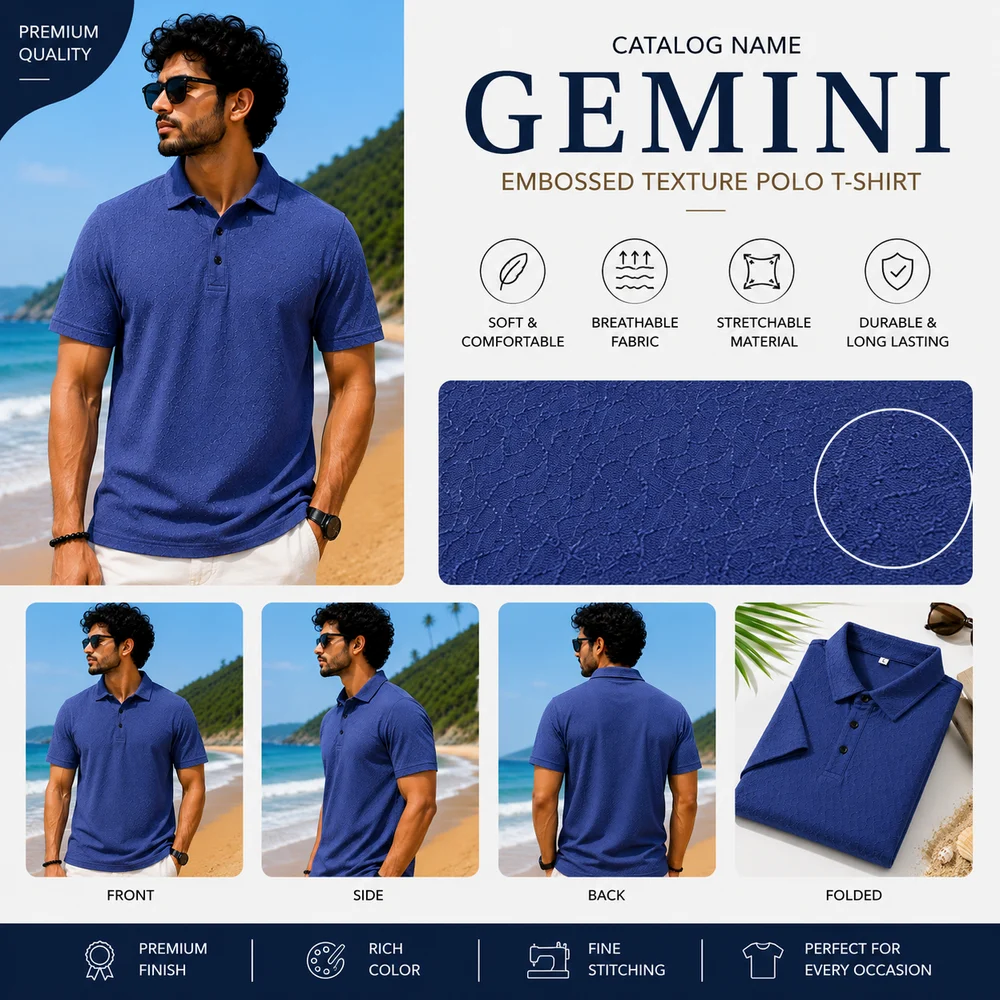 Mens Polo Collar T Shirt