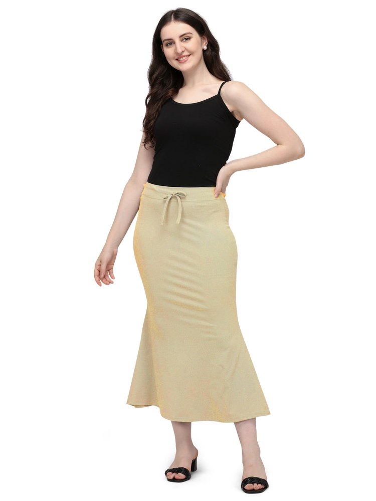 Cotton Ladies Fishcut Underskirt Saree Shaper, Mid