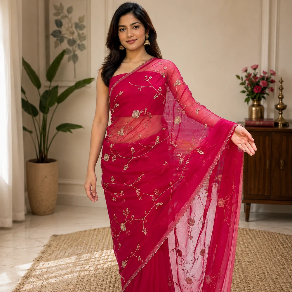Fancy Chiffon Saree