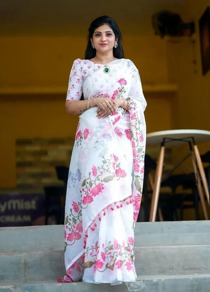 Malmal Cotton Saree