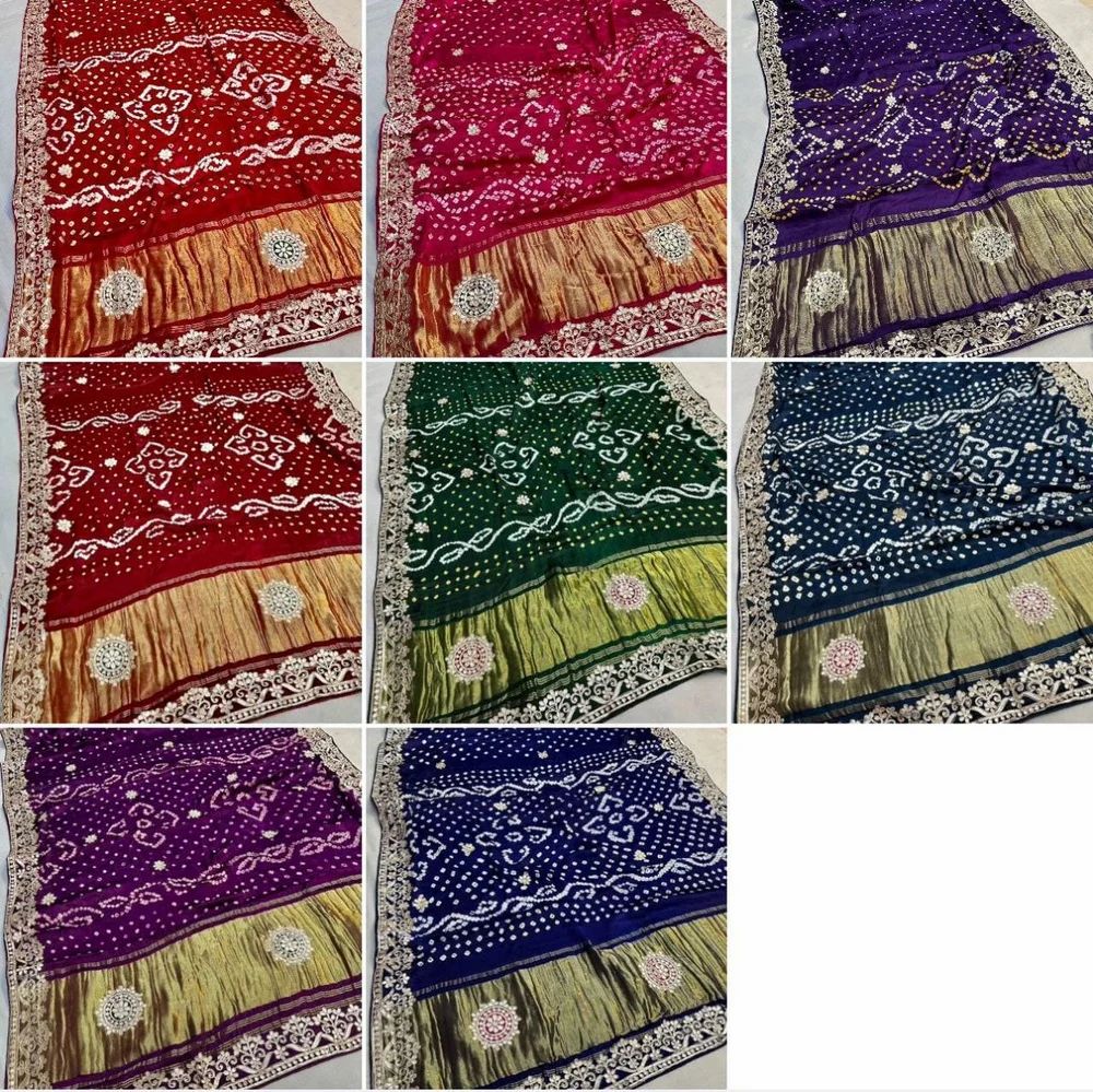 Gaji Silk Bandhani Saree