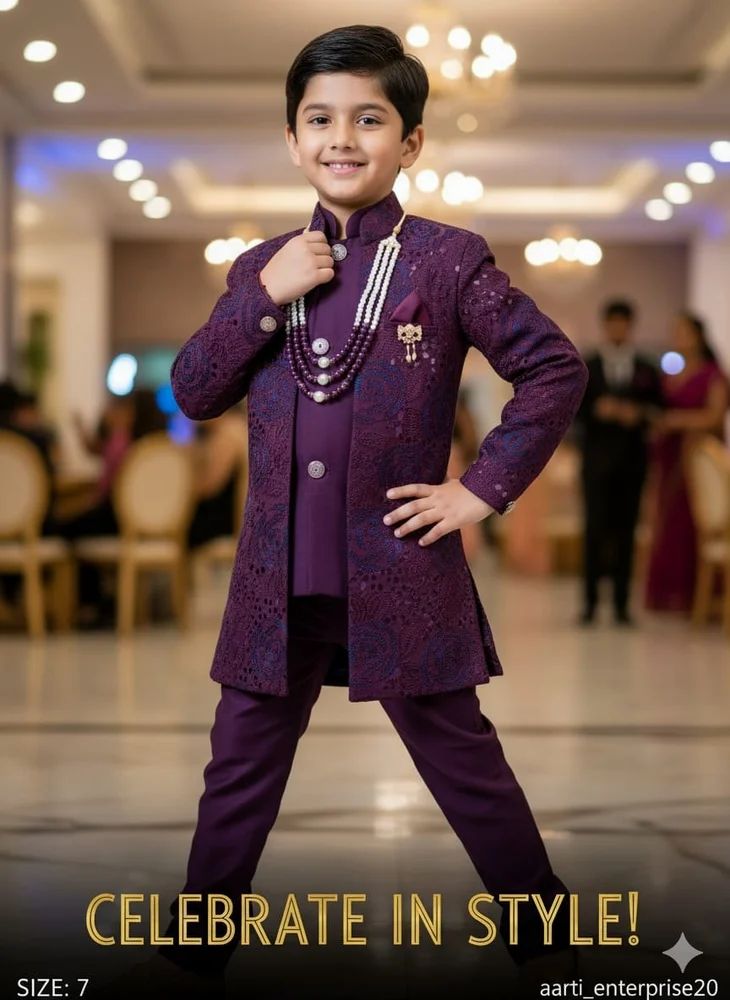 Kids Fancy Indo Western Suit Pant for Boys