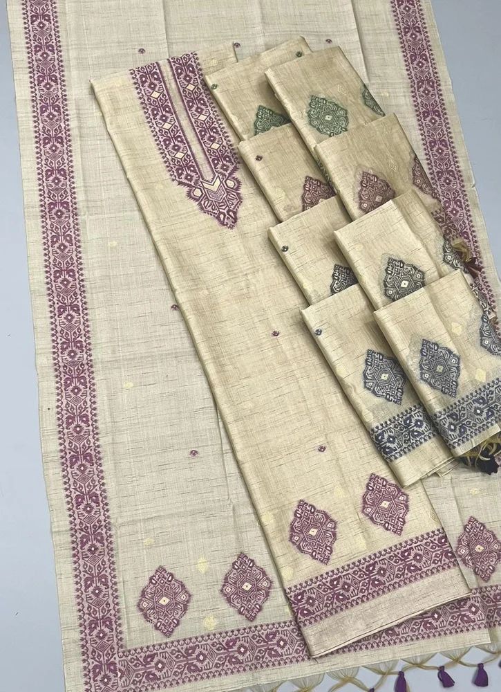 Tussar Silk Dress Material