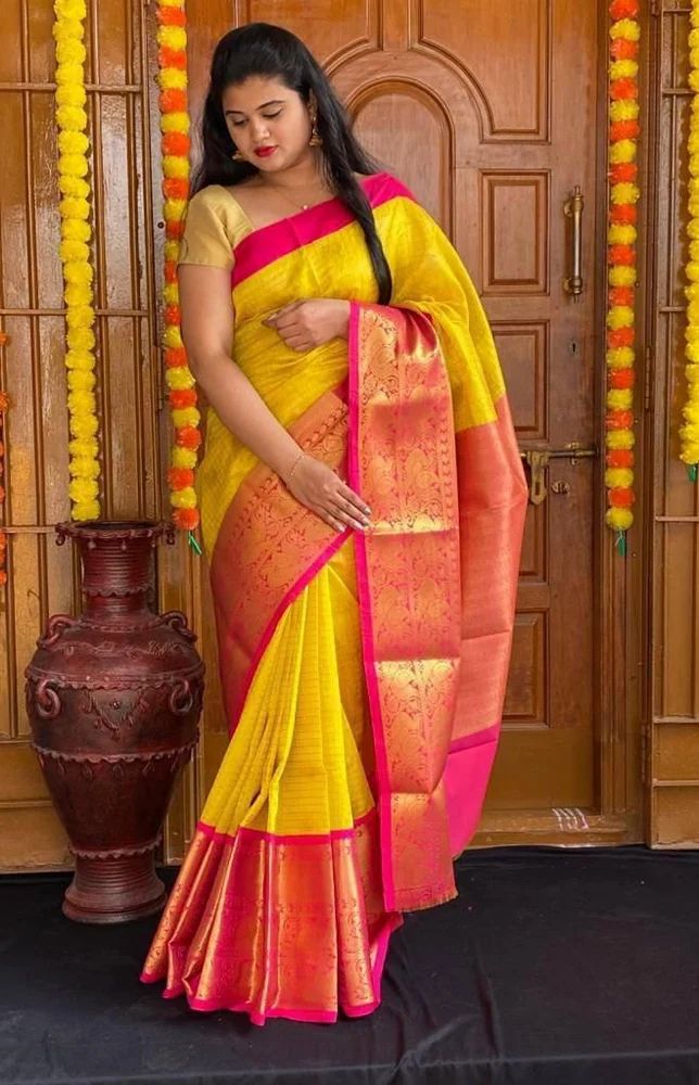 SOFT SILK RICH PALLU AND JACQUARD WORK SAREE CODE 4097 AT WHOLESALE PRICE