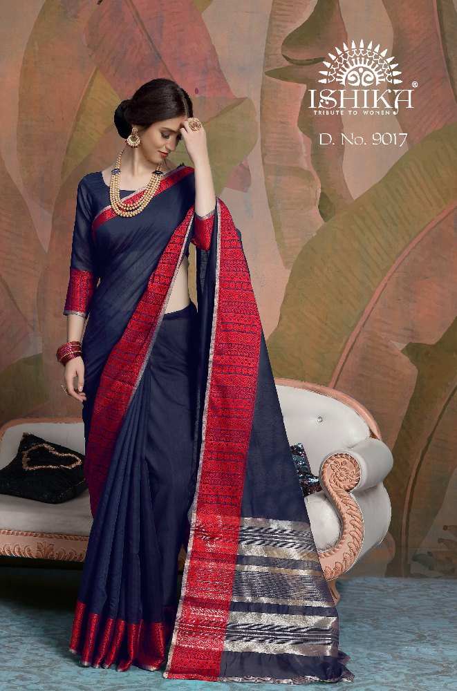 Cotton linen saree