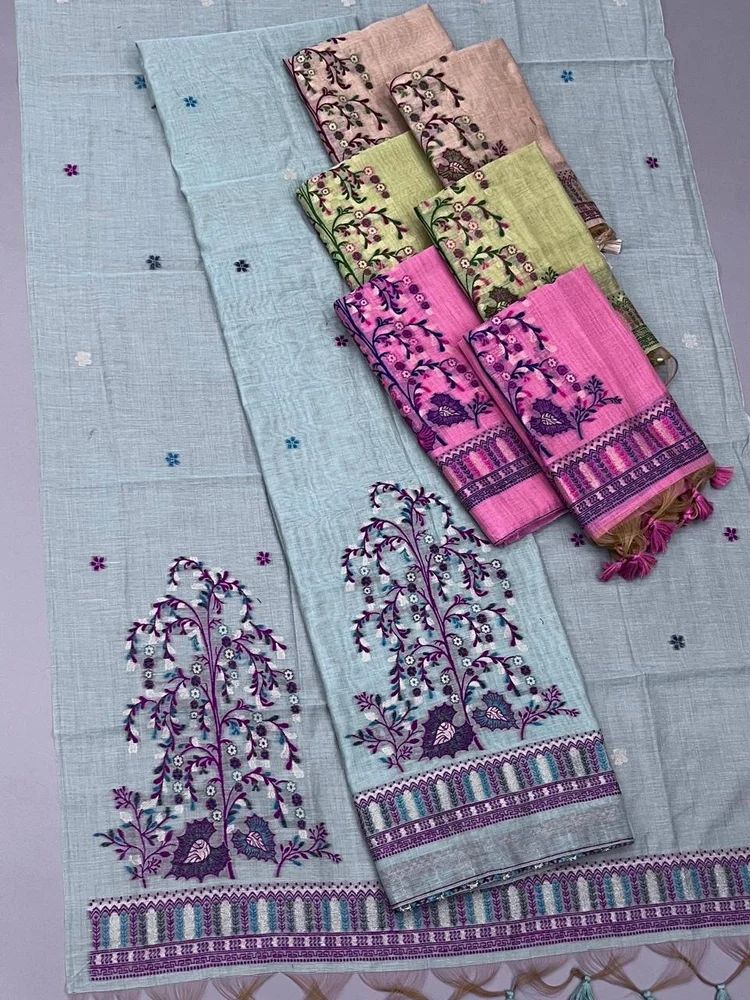 MUGA COTTON DRESS MATERIAL