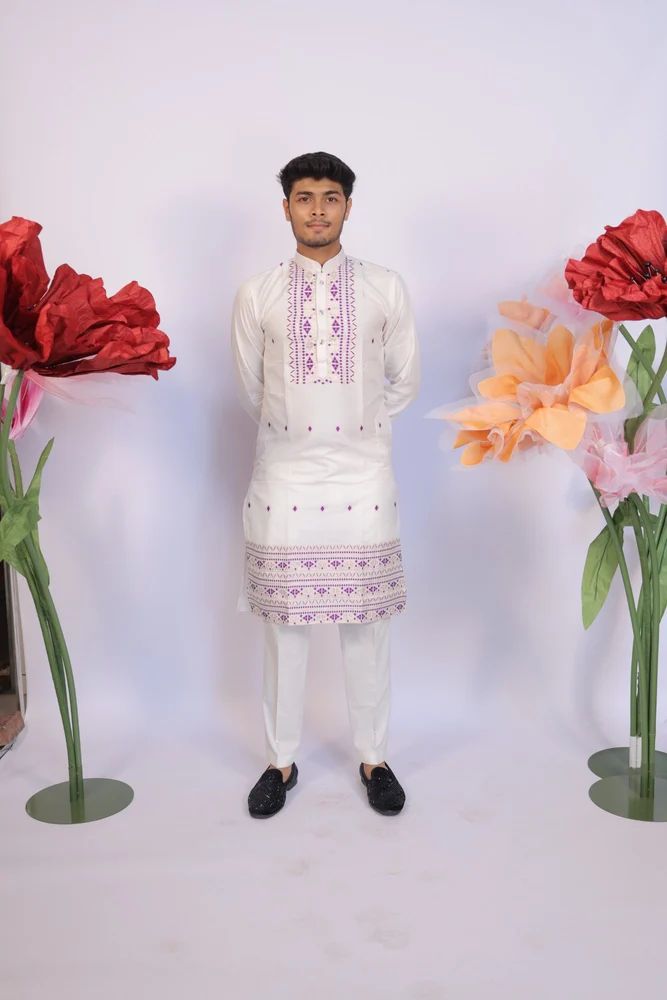 PRISM JACQUARD NECK PASTEL KURTA