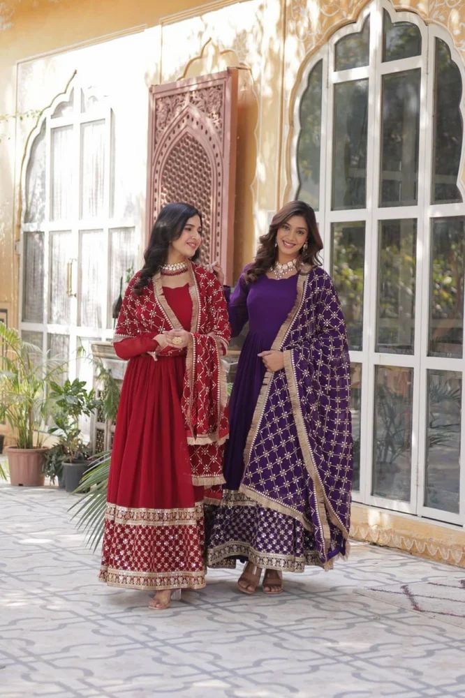 Moni1157 Premium Designer Readymade Gown And Dupatta Below 2000