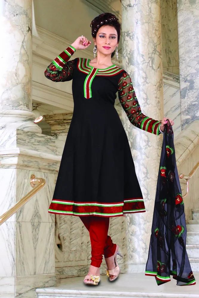 Embroidered Anarkali Suit