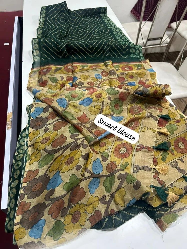 Digital Printed Kalamkari Saree
