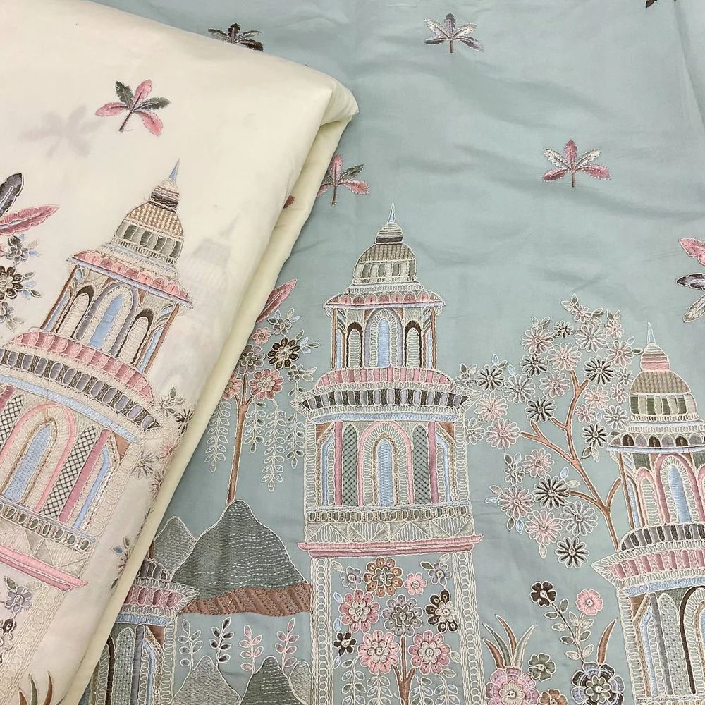 Designer Embroidery Fabrics