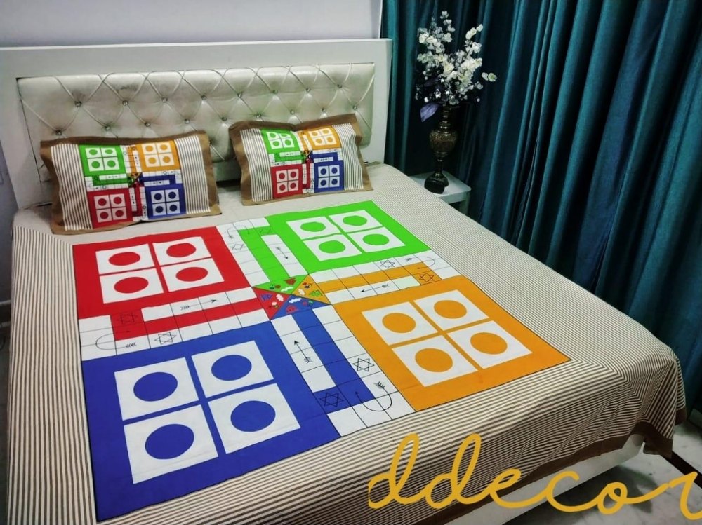 Ludo Print Bedsheet