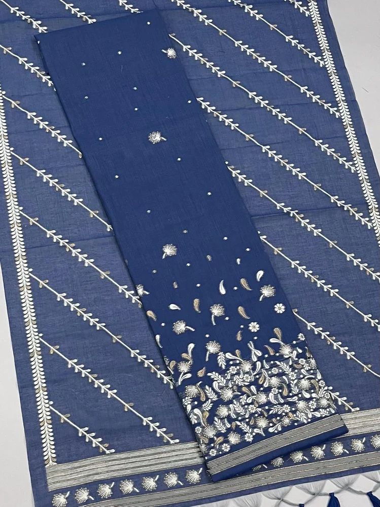 MUGA COTTON DRESS METERIAL