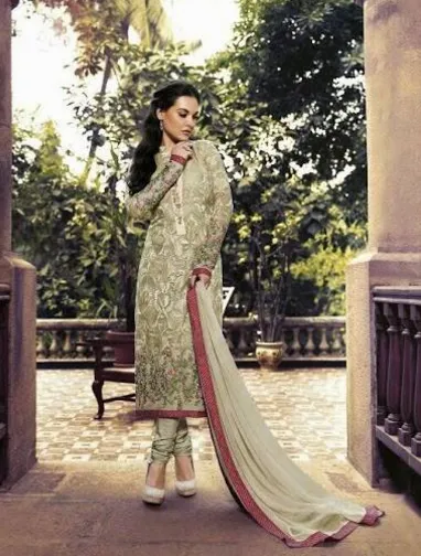 Pure Embroidered Chiffon Semi StitchedD No 01