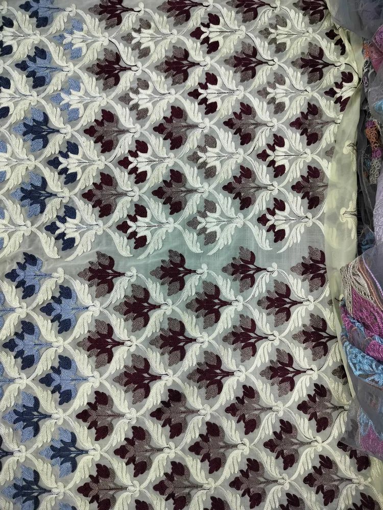 All Over Embroidery Work Fabric