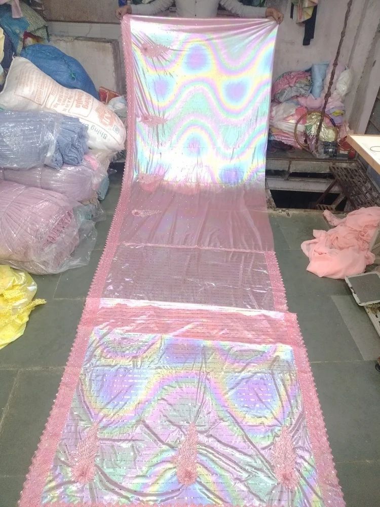 Imported Fancy Saree With Lining Tikli,With Patli Boota