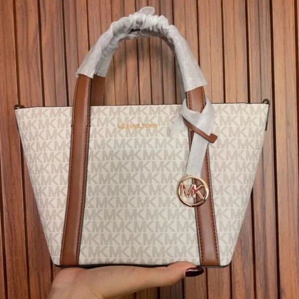 MichaelKors Pratt Small Signature Logo Tote Bag with dust cover