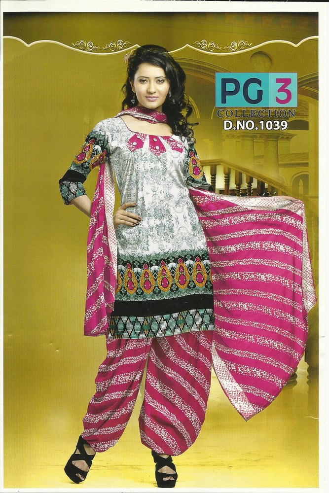 Cotton Self Design Top & Duppata