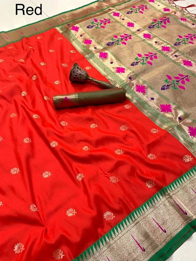 PURE SOFT KANCHIVRAM PETHANI SILK ZARI WEVING SAREE AT WHOLESALE PRICE
