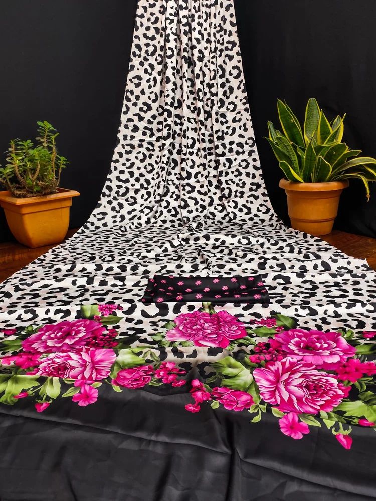 Japan Satin Digital Print Saree