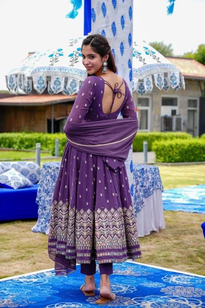 Designer Party Wear Gown With Dupatta