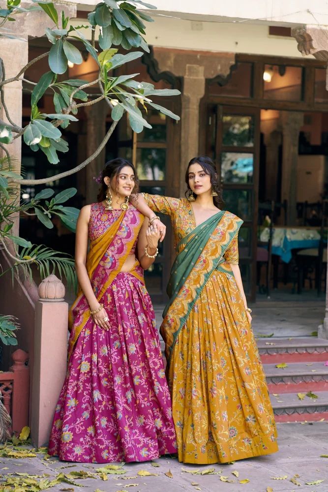 Foil Printed Lehenga Choli