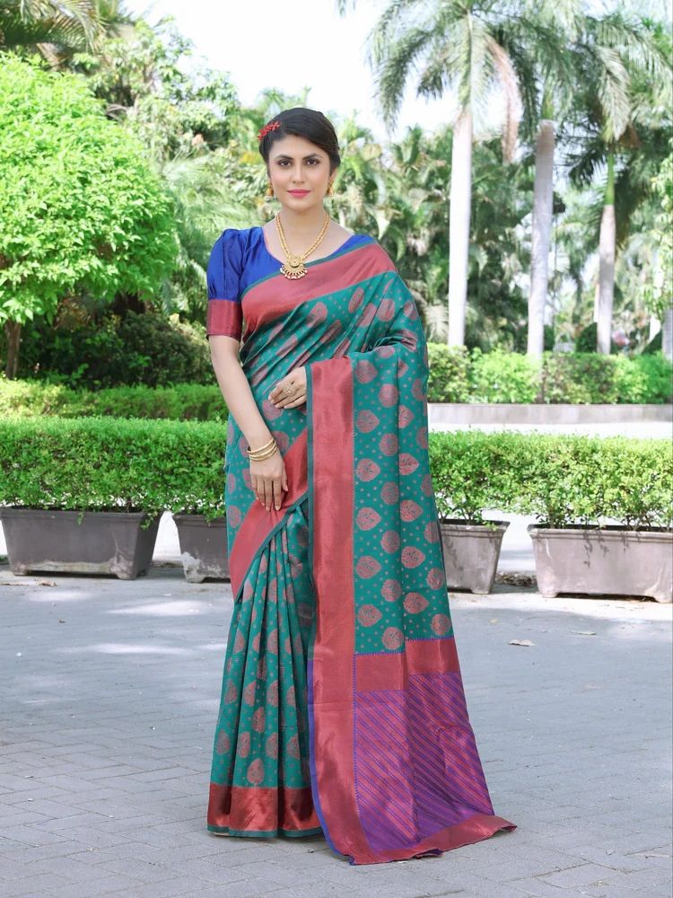 Soft Litchi Banarasi Silk Sarees