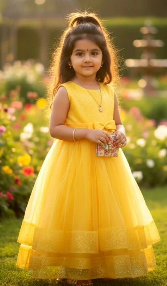 Girls Kids Party Wear Dress
