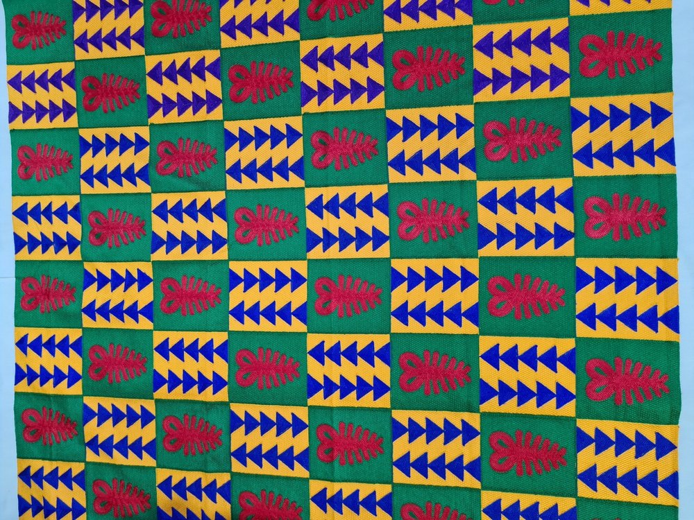 African Embroidered Fabric