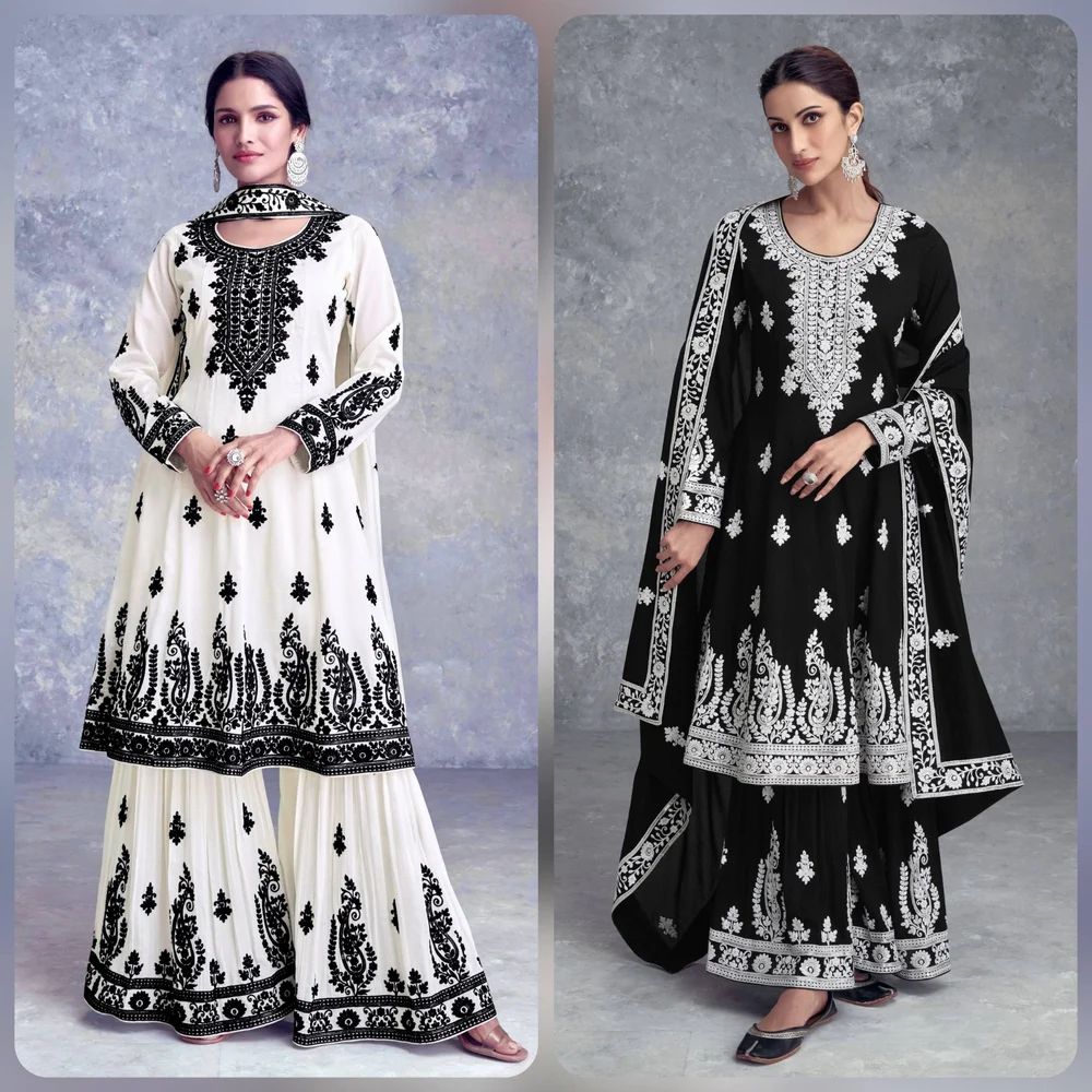Ladies Designer Kurti Sharara Suit
