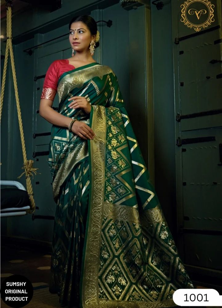 Ladies Party Wear Dola Silk Saree