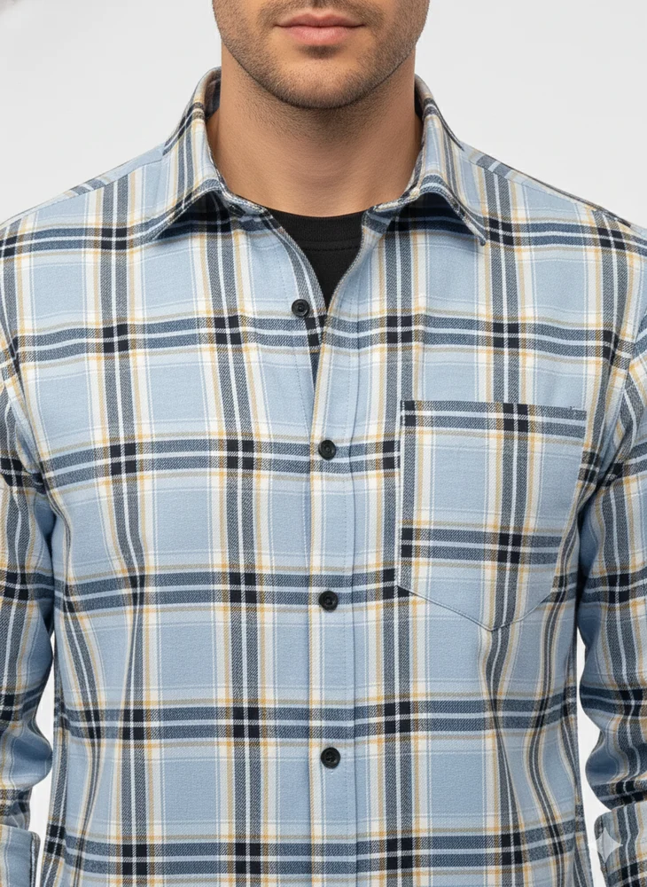 COTTON CHECK SHIRT