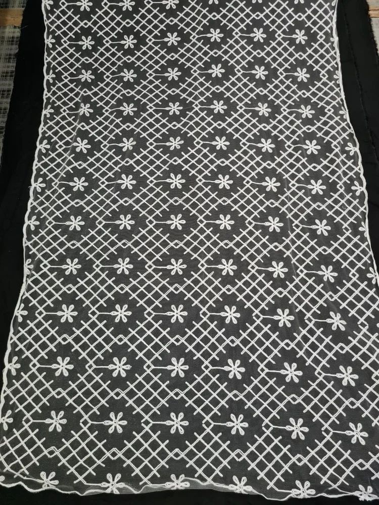 Net Embroidery Dupatta