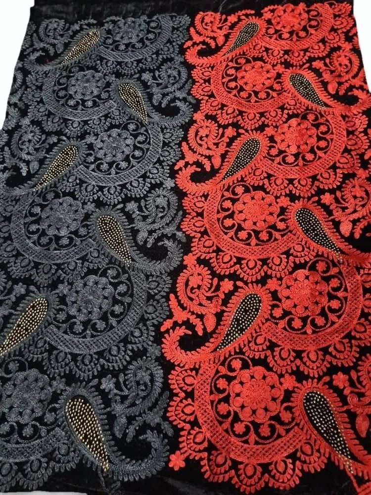 Velvet Embroidery Fabric