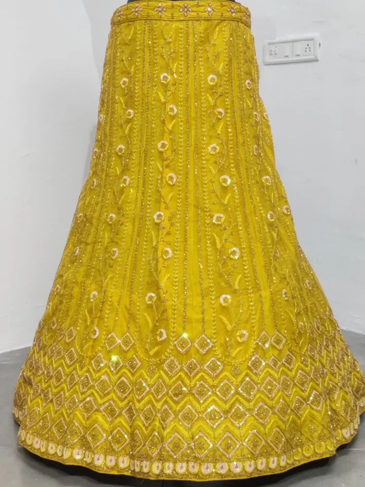 Floral Georgette Mirror Lehenga