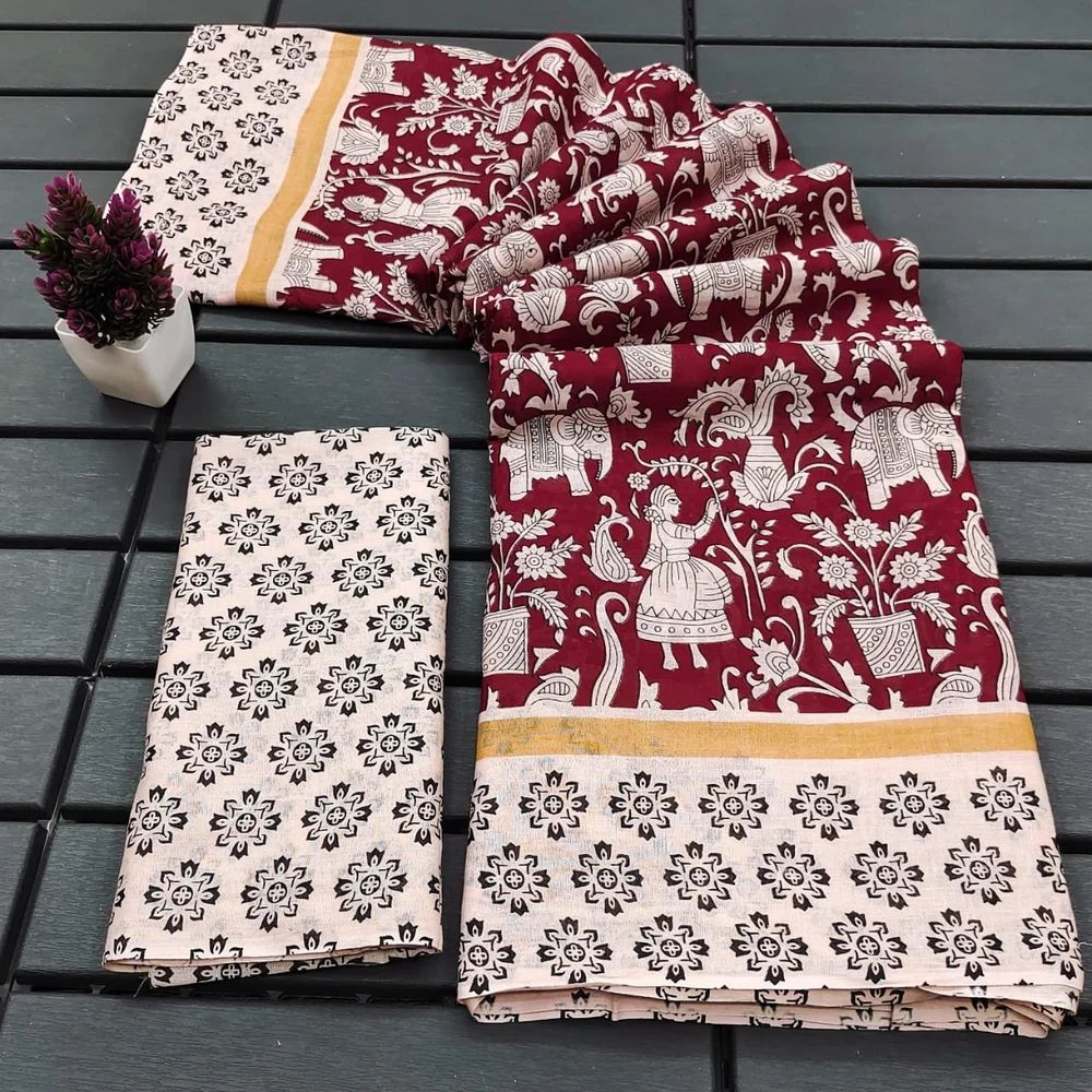 Cotton Mulmul Sarees By Sarify Creation