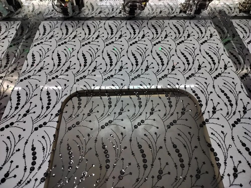 Beads Embroidery Fabrics