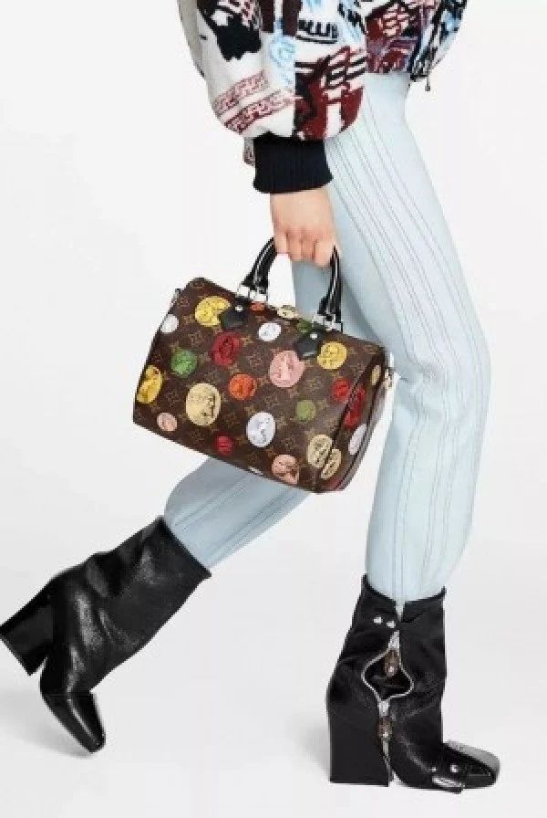 Louis vuttion x fornasetti monogram cameo speedy bandoulire 25 bag with box(sale)