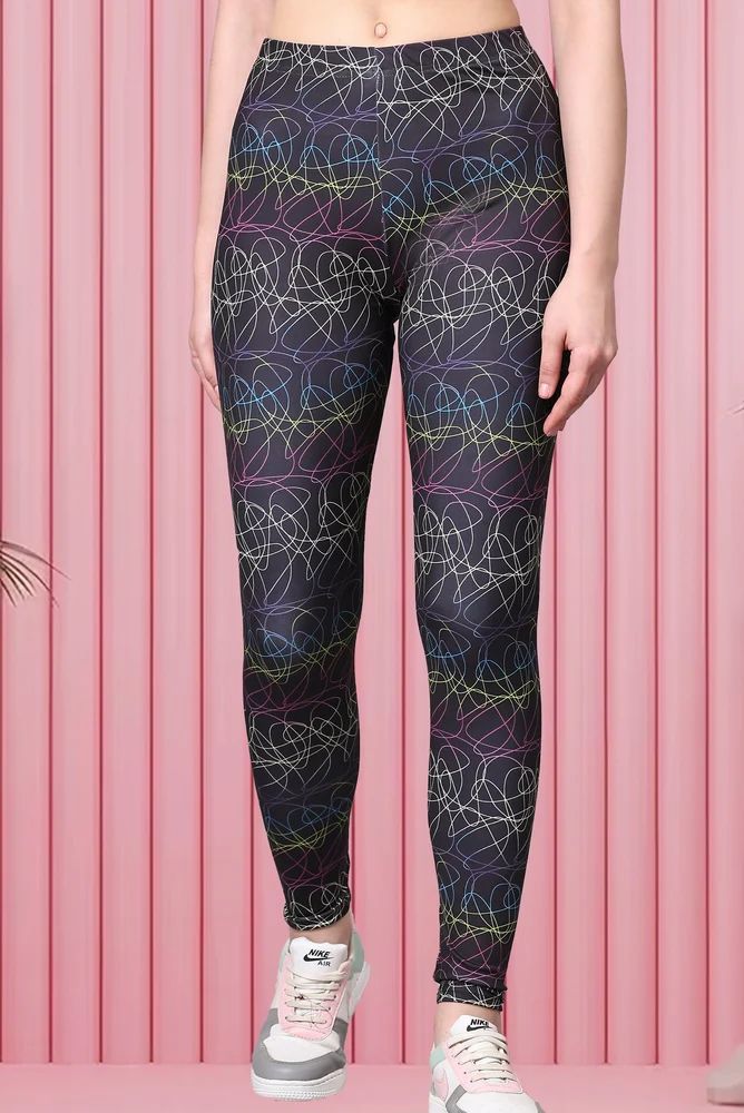 Ladies Multicolored Printed Leggings