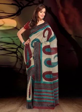 Raw Silk Saree (MUM0040541)