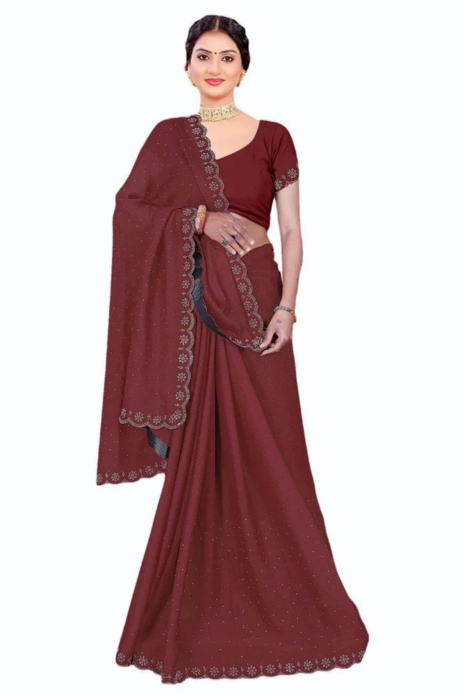 Fancy Georgette Embroidery Sarees