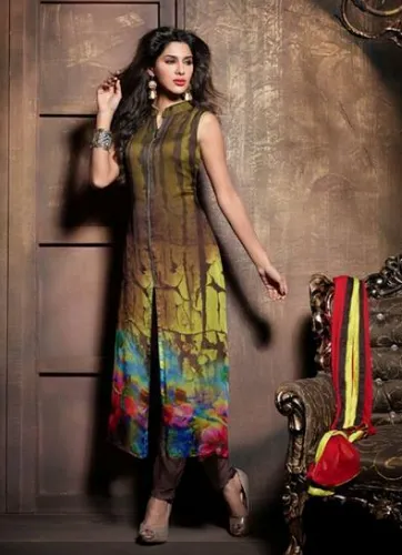 Apple Georgette Suits D No 2004