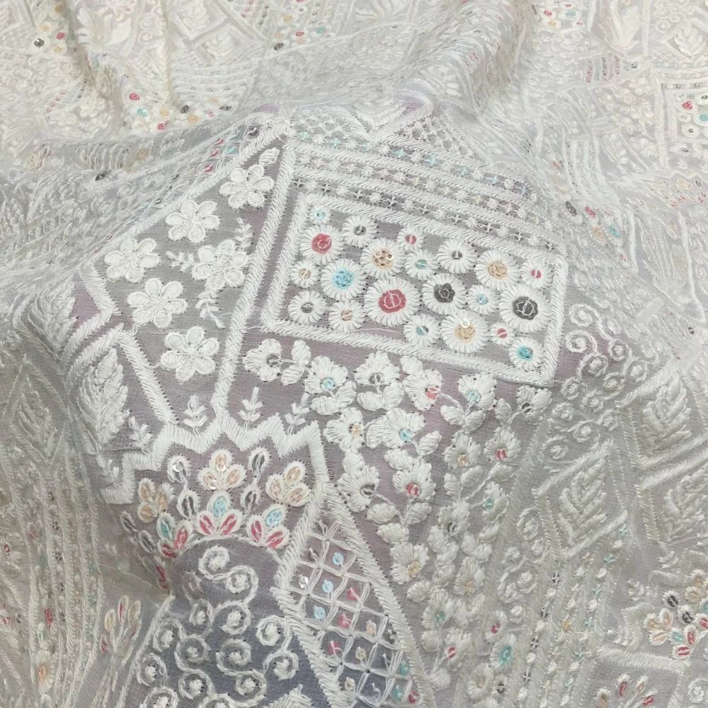 Georgette Embroidery Fabric