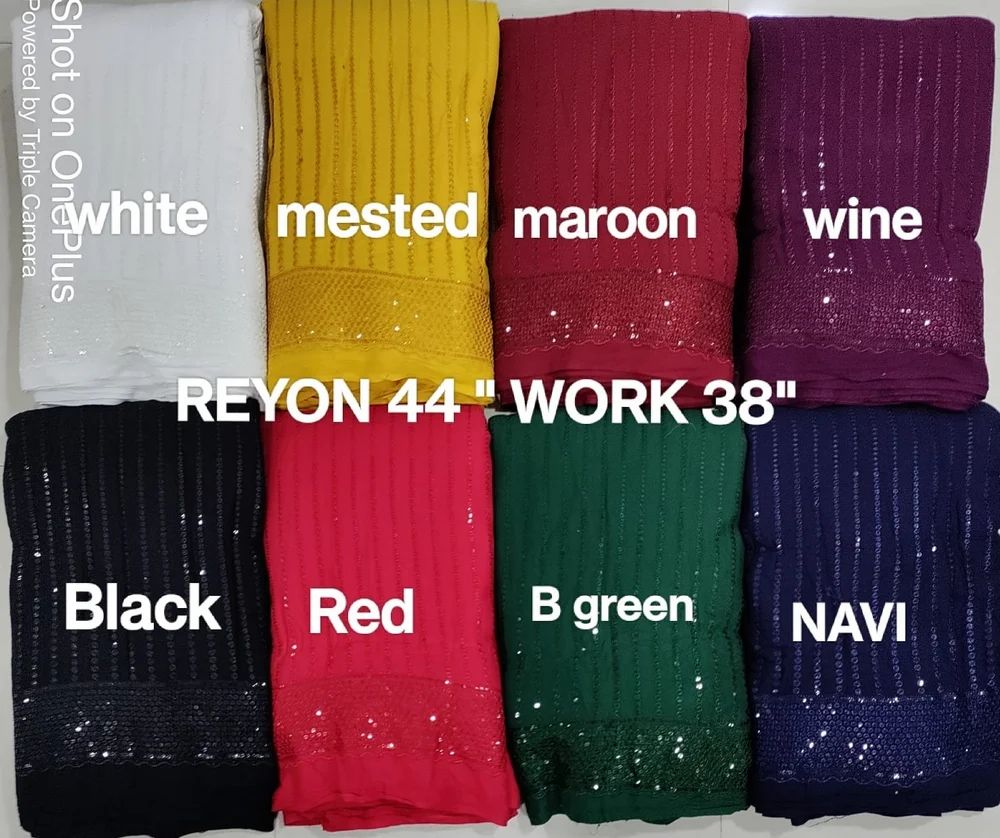 Rayon Schiffli Fabric